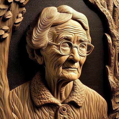 3D мадэль Бабушка Мозес, американская художница. (STL)
